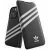 Adidas OR Booklet PU dėklas iPhone 14 Pro - juodai baltas