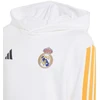 „adidas Real Madrid“ vaikiškas džemperis su gobtuvu, baltas, KG2953