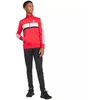 adidas Seasonal Essentials Tiberio 3 juostelių trikotažinis vaikiškas sportinis kostiumas, raudonas ir juodas JI6214