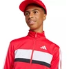 adidas Seasonal Essentials Tiberio 3 juostelių trikotažinis vaikiškas sportinis kostiumas, raudonas ir juodas JI6214