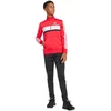 adidas Seasonal Essentials Tiberio 3 juostelių trikotažinis vaikiškas sportinis kostiumas, raudonas ir juodas JI6214