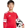 adidas Squadra 25 Vaikiškas džersis ilgomis rankovėmis, raudonas ir baltas JJ0041