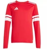 adidas Squadra 25 Vaikiškas džersis ilgomis rankovėmis, raudonas ir baltas JJ0041