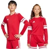 adidas Squadra 25 Vaikiškas džersis ilgomis rankovėmis, raudonas ir baltas JJ0041