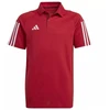 adidas Tiro 23 Competition Cotton Polo marškinėliai vaikams raudoni HI4715
