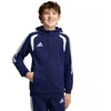 adidas Tiro 26 League sportinis džemperis su užtrauktuku vaikams, tamsiai mėlynas KF3322