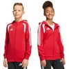 adidas Tiro 26 League sportinis džemperis su pilnu užtrauktuku ir gobtuvu vaikams raudonas KF9101