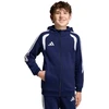 adidas Tiro 26 League sportinis džemperis su užtrauktuku vaikams, tamsiai mėlynas KF3322