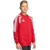 adidas Tiro 26 League sportinis džemperis su pilnu užtrauktuku ir gobtuvu vaikams raudonas KF9101