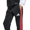 adidas Tiro 26 varžybų treniruočių vaikiškos kelnės juodos ir raudonos KA5136