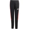adidas Tiro 26 varžybų treniruočių vaikiškos kelnės juodos ir raudonos KA5136