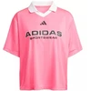 Adidas Tiro Q4 moteriški marškinėliai rožiniai JN2747