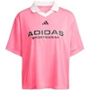 Adidas Tiro Q4 moteriški marškinėliai rožiniai JN2747
