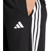 adidas Train Essentials 3 juostelių austinės kelnės moterims, juodos JI8313
