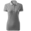 Adler Urban W MLI-22012 Marškinėliai Polo Tamsiai Pilka Melange
