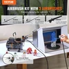VEVOR Aerografų rinkinys su kompresoriumi ir 3 aerografais