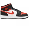 Air Jordan 1 Mid GS Fire Raudona krepšinio batai - 554725-079