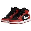 Air Jordan 1 Mid Vyriški krepšinio bateliai Juoda/Raudona/Balta - DQ8426-061