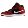 Air Jordan 1 Mid Vyriški krepšinio bateliai Juoda/Raudona/Balta - DQ8426-061