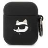 AirPods 1/2 dangtelis juodas/juodas Silikoninis Choupette Head 3D
