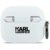 Dėklas Karl Lagerfeld Silicone Karl Head 3D Case for AirPods Pro 3 - Baltas