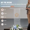 VEVOR Akrilinis pultas su lentynėle ir plačiu paviršiumi