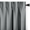 Aksominė užuolaida su kilpomis AmeliaHome 200 × 260 cm, pilka