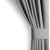 Aksominė užuolaida su kilpomis AmeliaHome 285 × 260 cm, sidabrinė