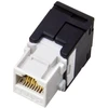 Jungtis - Alantec MB001 RJ45 Moteriška Auksu Padengta Tiesi Juoda/Balta