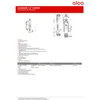 Alca plast vandens nuleidimo ir apatinio pripildymo mechanizmo komplektas Alcadrain SA2000SK 3/8" CHROM, su STOP mygtuku