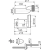 Alca plast WC pajungimo komplektas Alcadrain, DN90/110, 25 mm