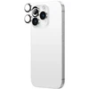 AmazingThing AR aliuminio 3 lęšių stiklas su kameros objektyvo rėmeliu, skirta iPhone 16 Pro / 16 Pro Max - Sidabrinė