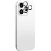 AmazingThing AR aliuminio 3 lęšių stiklas su kameros objektyvo rėmeliu, skirta iPhone 16 Pro / 16 Pro Max - Sidabrinė