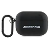 Mercedes AMG AMAP2SLWK AirPods Pro 2 (2022/2023) dėklas juodos spalvos Leather with baltos spalvos Logo