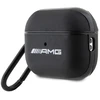 Mercedes AMG AMAP2SLWK AirPods Pro 2 (2022/2023) dėklas juodos spalvos Leather with baltos spalvos Logo