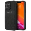 Mercedes AMG AMHCP13LOSDBK Apple iPhone 13 Pro / 13 6.1″ juodos spalvos kietas dėklas with Leather Curved Lines