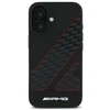 Mercedes AMG AMHMP16S2SCFR Apple iPhone 16 6,1″ juodos spalvos kietas dėklas Checkered Flag Pattern MagSafe