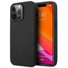 Mercedes AMG AMHCP13LDOLBK Apple iPhone 13 Pro / 13 6,1″ juodos spalvos kietas dėklas Leather Hot Stamped