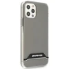 Mercedes Benz Apple iPhone 12 / 12 Pro Mercedes AMG dėklas Electroplate Juodas&Baltas (AMHCP12MTCBW) skaidrus