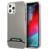 Mercedes Benz Apple iPhone 12 / 12 Pro Mercedes AMG dėklas Electroplate Juodas&Baltas (AMHCP12MTCBW) skaidrus