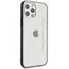 Mercedes AMG AMHCP12LAESLBK Apple iPhone 12 Pro Max skaidrus kietas dėklas Metallic Painted