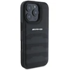 Mercedes AMG Leather Debossed Lines dėklas telefonui juodos spalvos Logo Apple iPhone 16 Pro Max Case - dėklas telefonui juodos spalvos