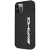 Mercedes AMG AMHCP12LSGLBGN Apple iPhone 12 Pro Max 6.7″ juodos spalvos kietas dėklas with Silicone Big Logo