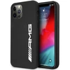 Mercedes AMG AMHCP12LSGLBGN Apple iPhone 12 Pro Max 6.7″ juodos spalvos kietas dėklas with Silicone Big Logo