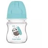 Canpolbabies CANPOL 35/220 EasyStart Exotic 120ml buteliukas nuo dieglių plačios burnos mėlynas