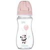 CANPOL 35/222 EasyStart Egzotiškas platus buteliukas nuo dieglių 300ml rožinis