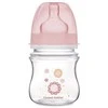 CANPOL 35/216 Easystart naujagimiui plačiai atidaromas buteliukas nuo dieglių 120 ml rožinės gėlės