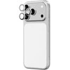 Apsauginis kameros stiklas iPhone 17 Pro / Pro Max sidabrinis safyrinis AmazingThing