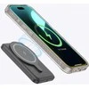 Apsauginis pilkas iPhone 16 Pro Max dėklas su magnetiniu žiedu AmazingThing