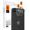 Kameros dėklas „Spigen Optik Pro Glas.TR“ „EZ FIT“ kameros apsaugai, 2 vnt., skirtas „Apple iPhone 16e“, juodas